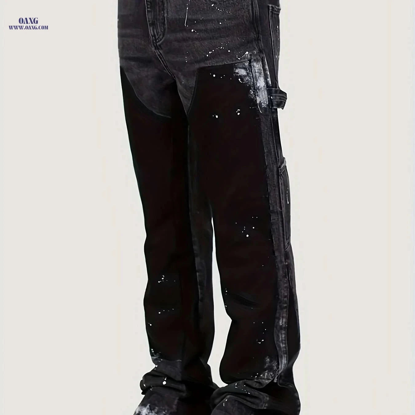 Men's Slim-fit Flared Denim Pants - Comfortable & Versatile Style   OAXG 