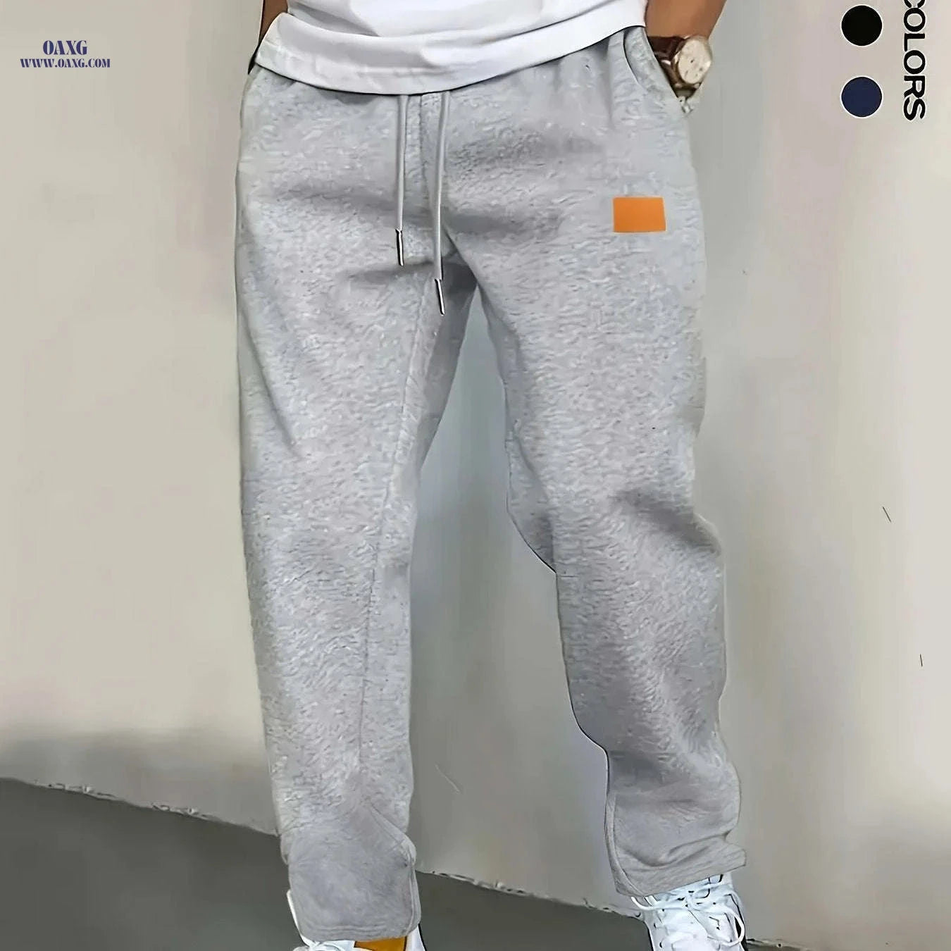 Men's Slim-fit Jogger Pants - Straight Leg, Casual Trousers for Spring   OAXG 