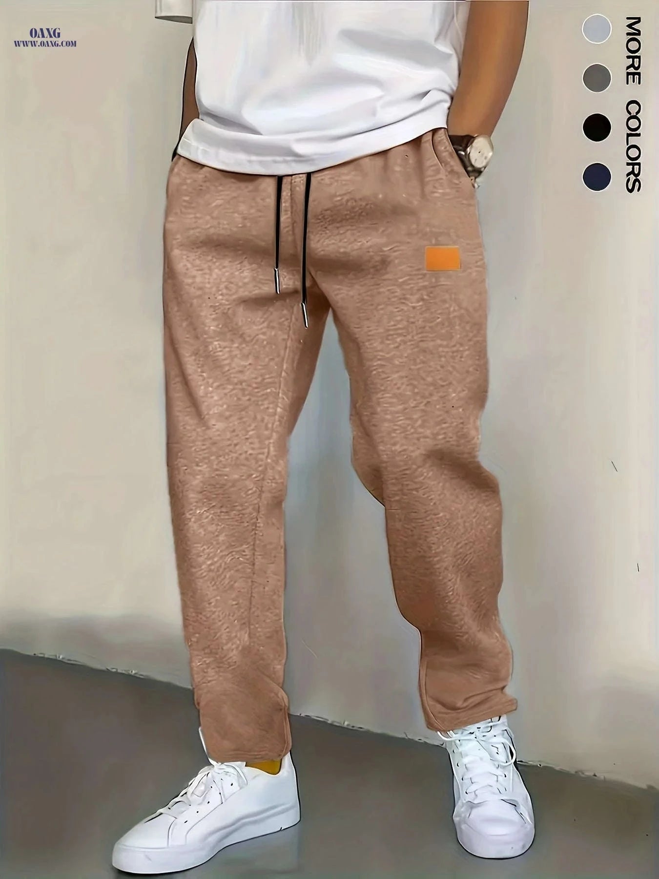 Men's Slim-fit Jogger Pants - Straight Leg, Casual Trousers for Spring   OAXG 