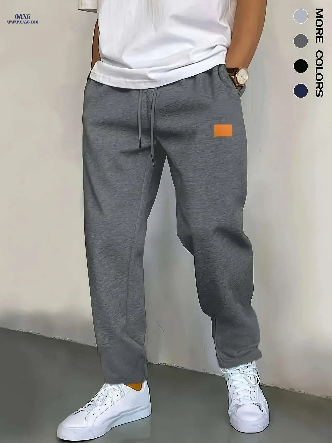 Men's Slim-fit Jogger Pants - Straight Leg, Casual Trousers for Spring   OAXG 
