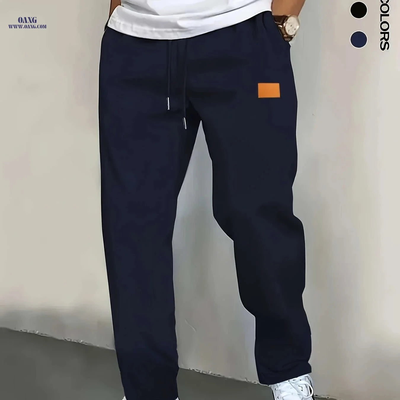 Men's Slim-fit Jogger Pants - Straight Leg, Casual Trousers for Spring   OAXG Light Grey / FR S