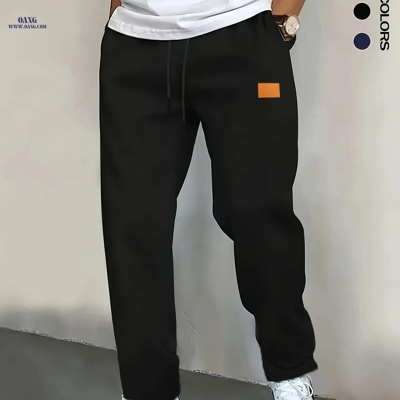 Men's Slim-fit Jogger Pants - Straight Leg, Casual Trousers for Spring   OAXG Light Grey / FR S