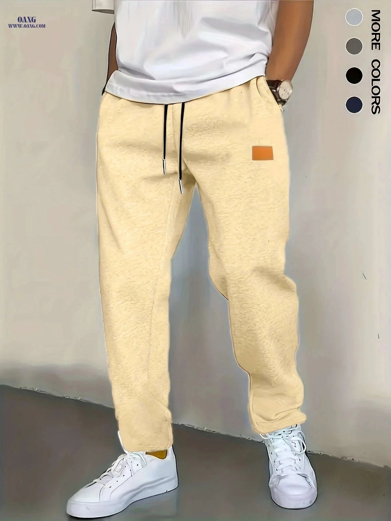 Men's Slim-fit Jogger Pants - Straight Leg, Casual Trousers for Spring   OAXG 
