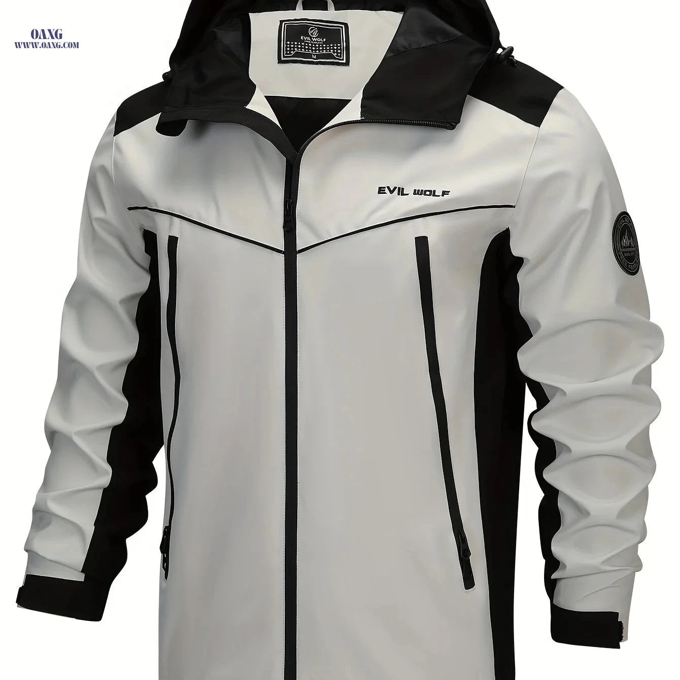 Men's Slim-fit Patchwork Jacket - Spring & Autumn Casual Wear   OAXG 
