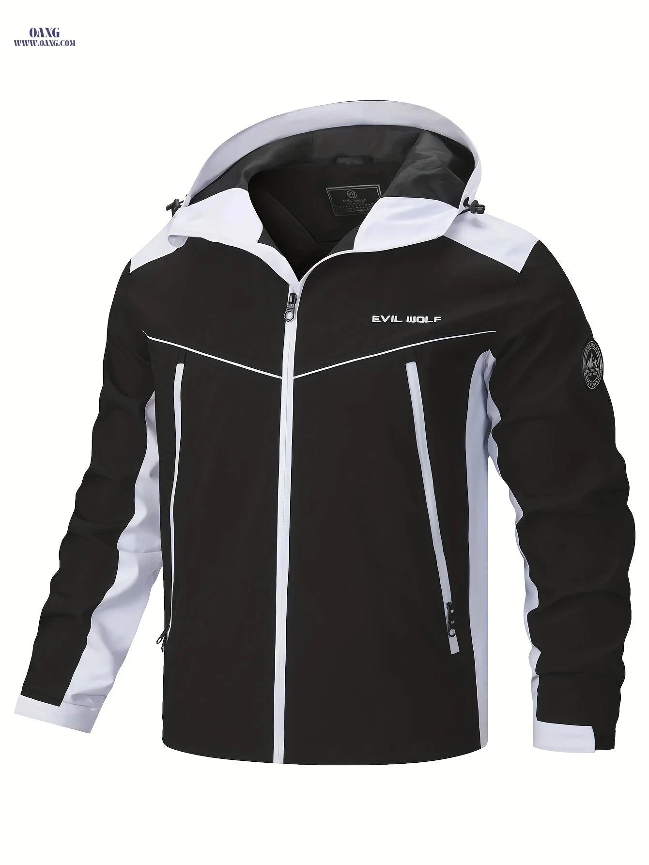 Men's Slim-fit Patchwork Jacket - Spring & Autumn Casual Wear   OAXG 