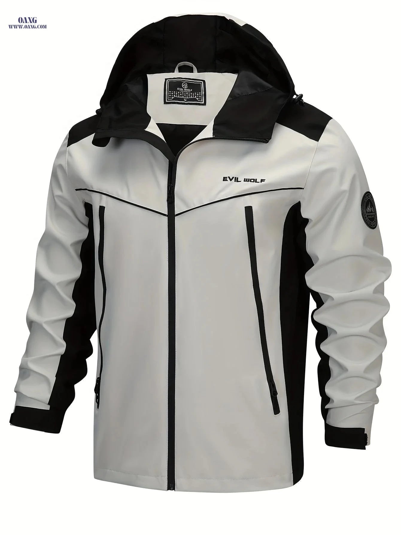 Men's Slim-fit Patchwork Jacket - Spring & Autumn Casual Wear   OAXG 
