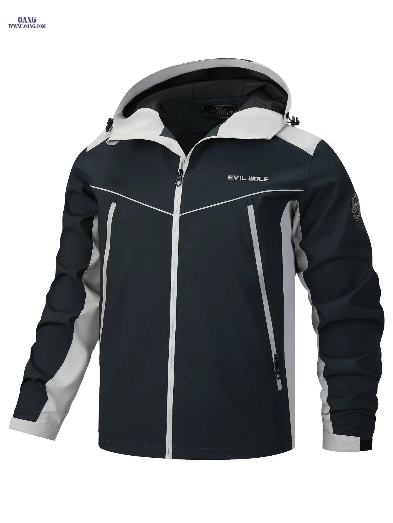 Men's Slim-fit Patchwork Jacket - Spring & Autumn Casual Wear   OAXG 