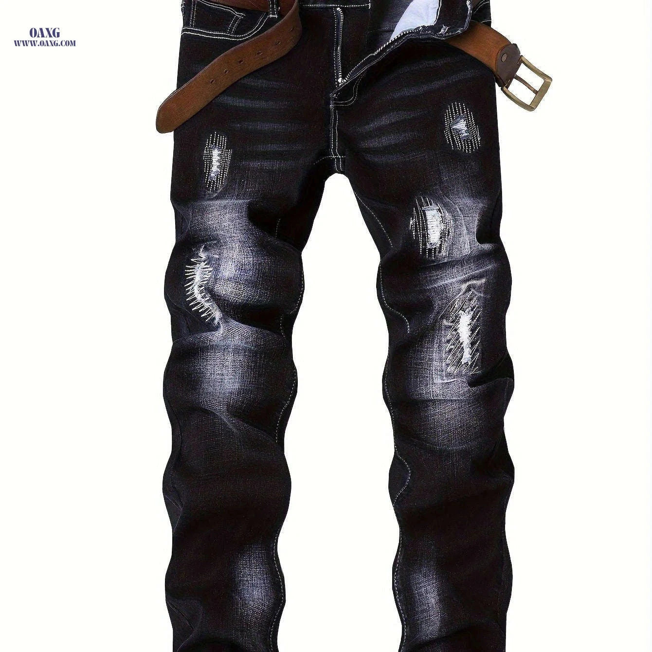 Men's Slim Fit Skinny Jeans - Classic Five-Pocket Design   OAXG 