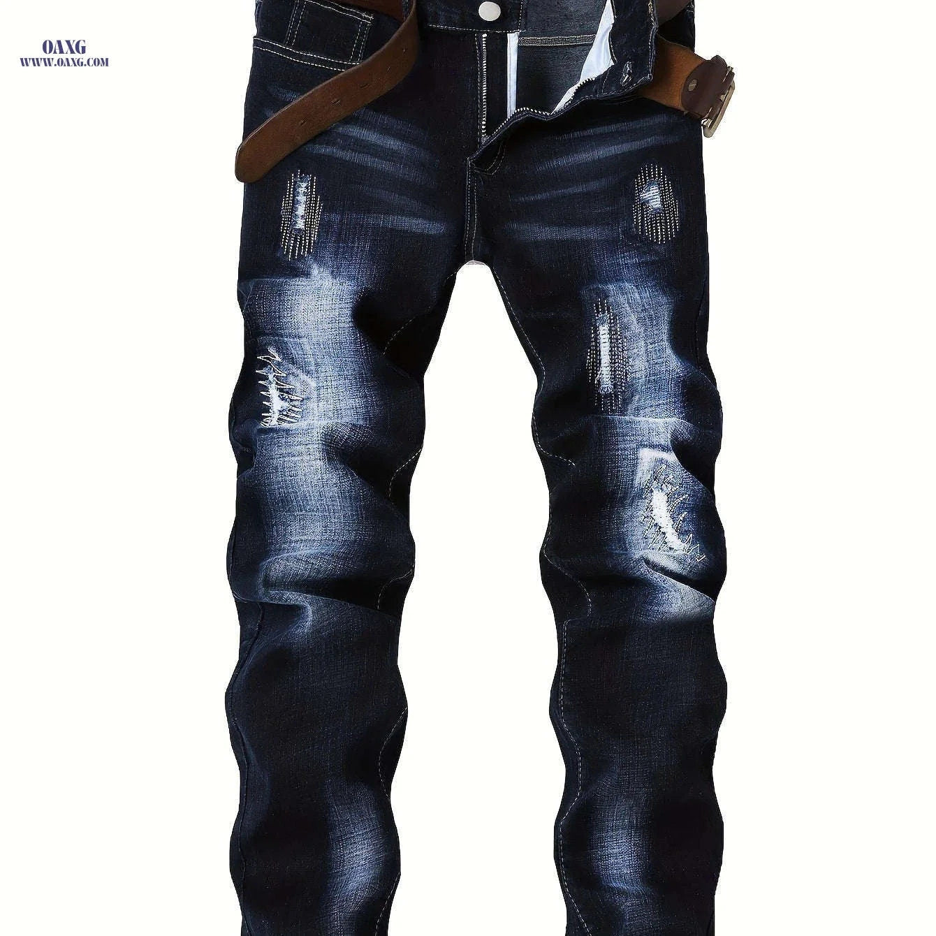 Men's Slim Fit Skinny Jeans - Classic Five-Pocket Design   OAXG 
