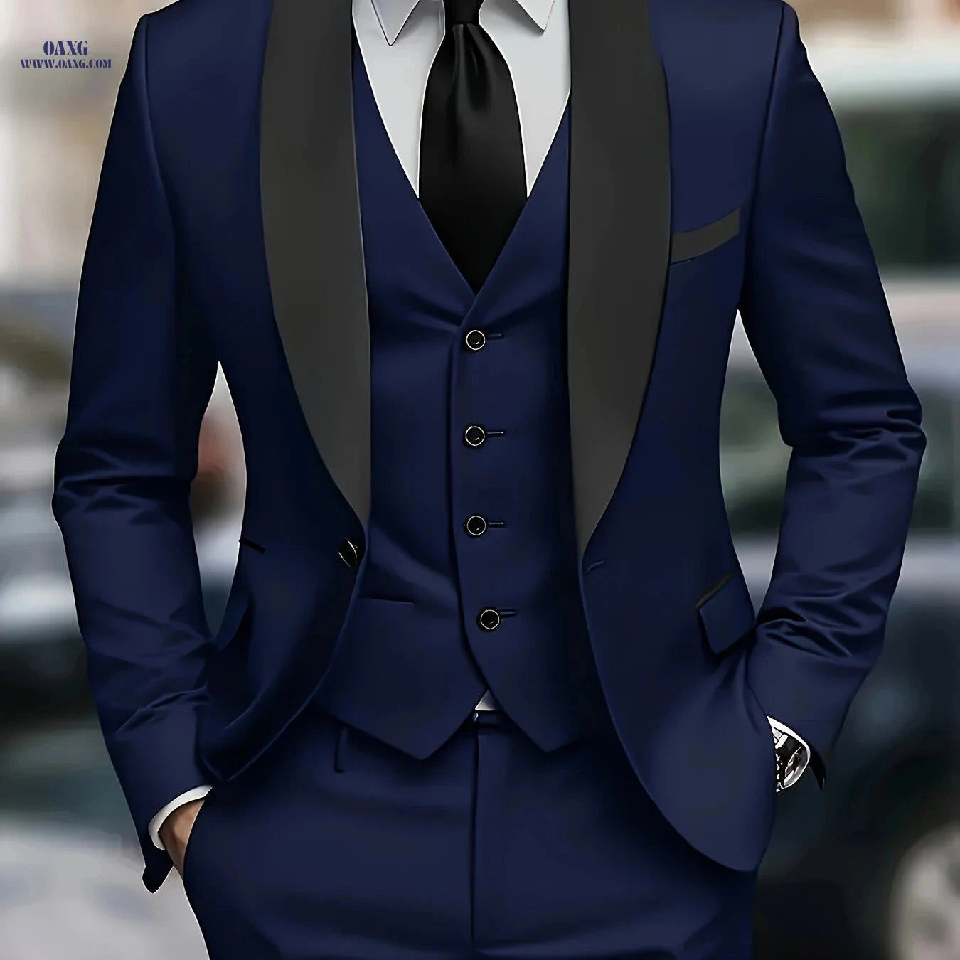 Men's Slim Fit Wedding Suit Set - Elegant All-Season Attire   OAXG Beige / FR XXS