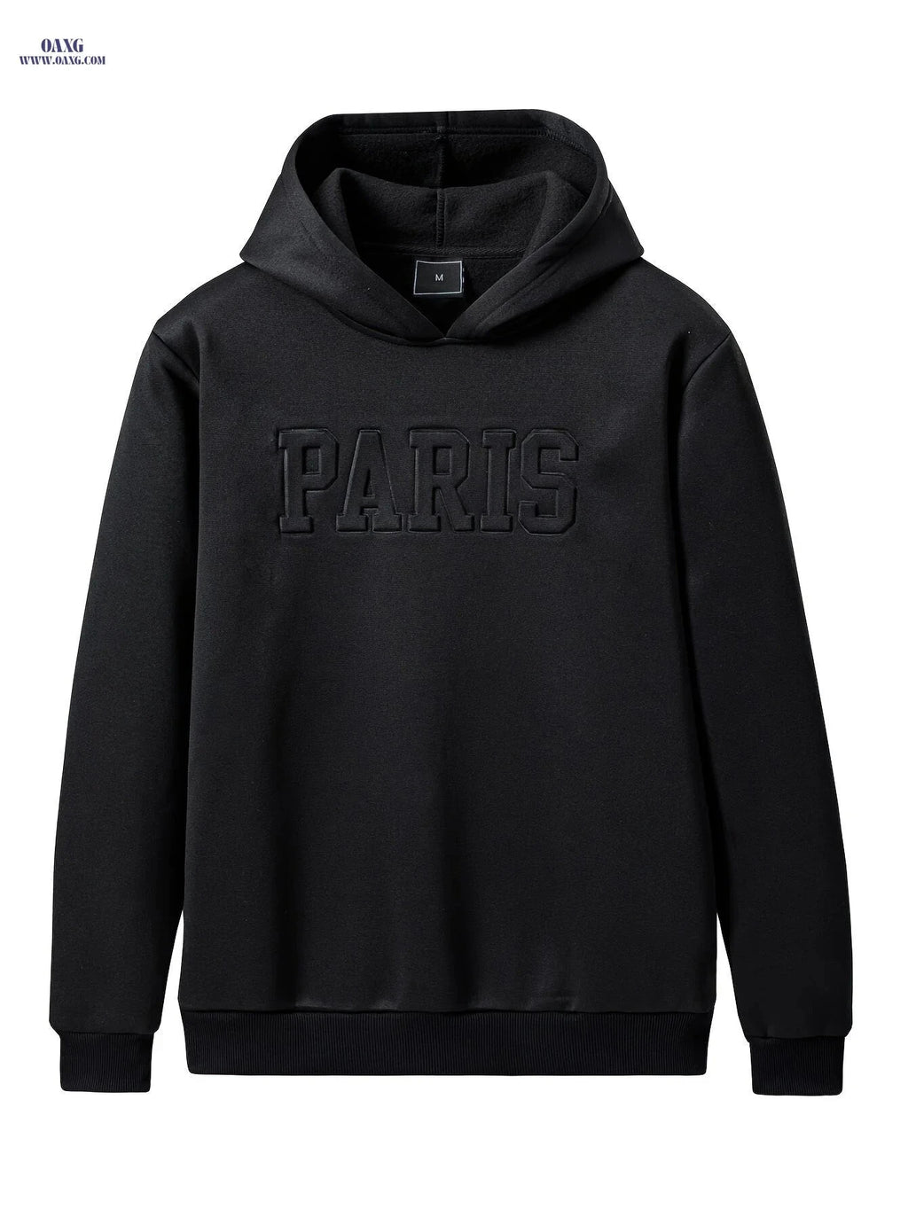 Men's Solid Color Hoodie - Stylish Letter Print, Perfect for Fall   OAXG 