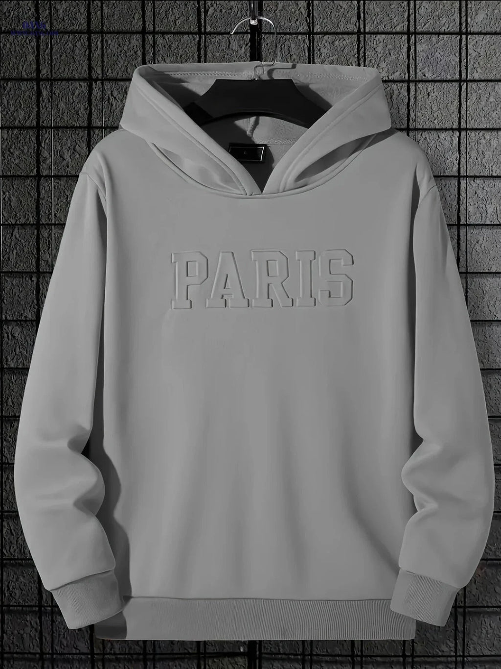 Men's Solid Color Hoodie - Stylish Letter Print, Perfect for Fall   OAXG Orange / FR S