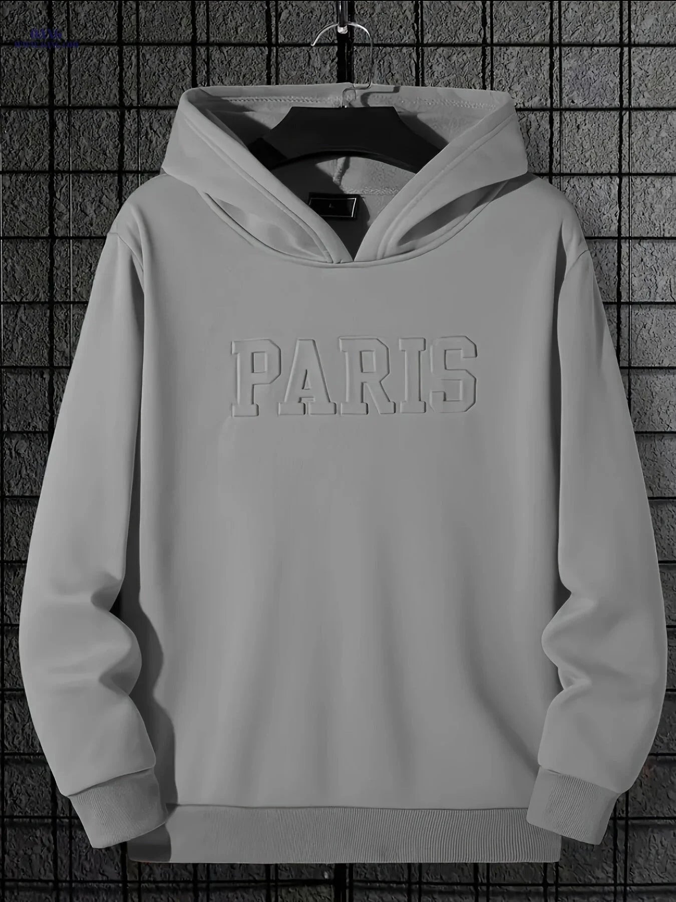 Men's Solid Color Hoodie - Stylish Letter Print, Perfect for Fall   OAXG Orange / FR S