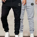 Men's Solid Color Joggers 2-Pack - Classic Athletic Sweatpants   OAXG Black / S