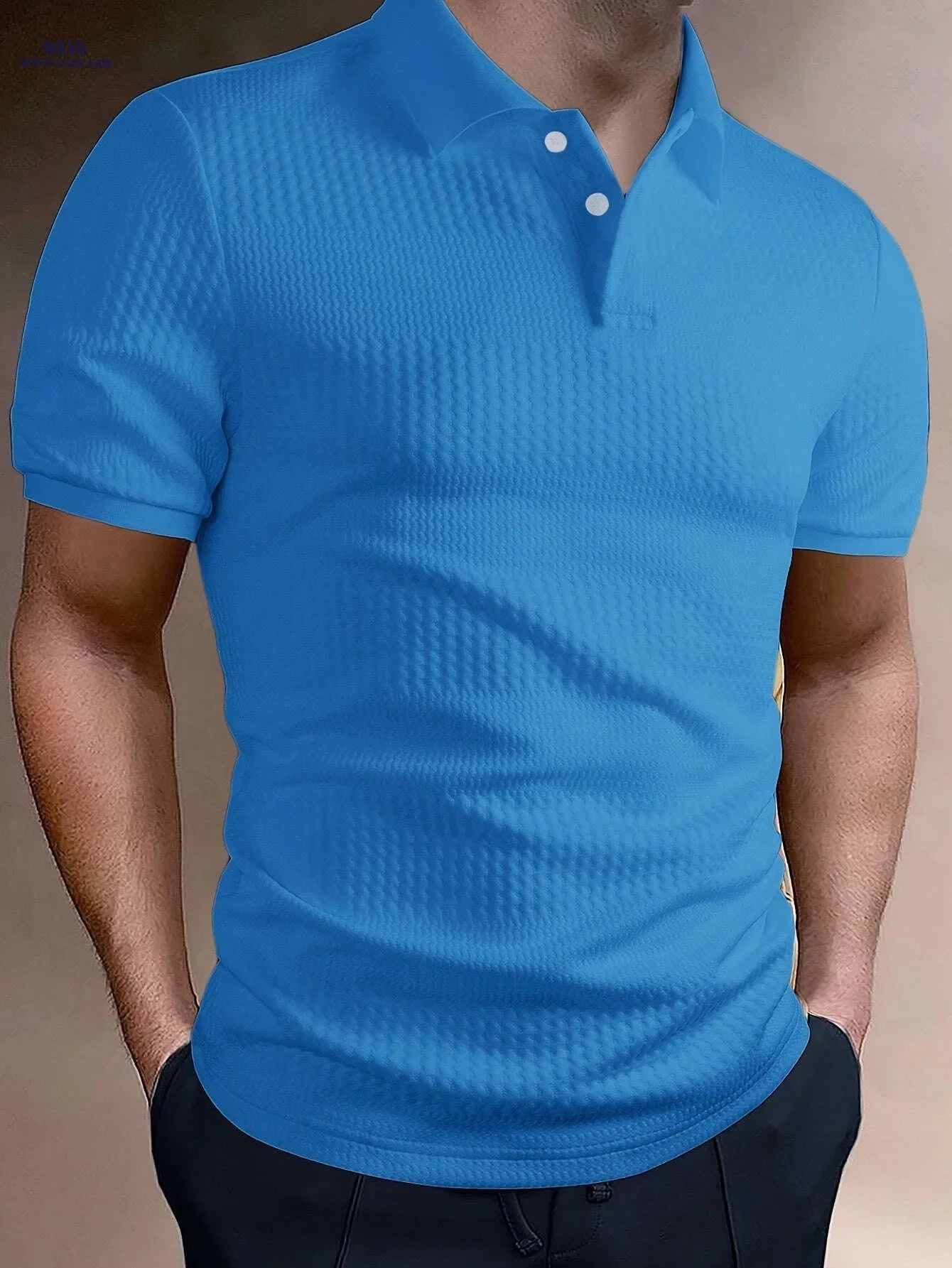 Men's Solid Short Sleeve Golf T-Shirt - Casual Summer Style   OAXG 