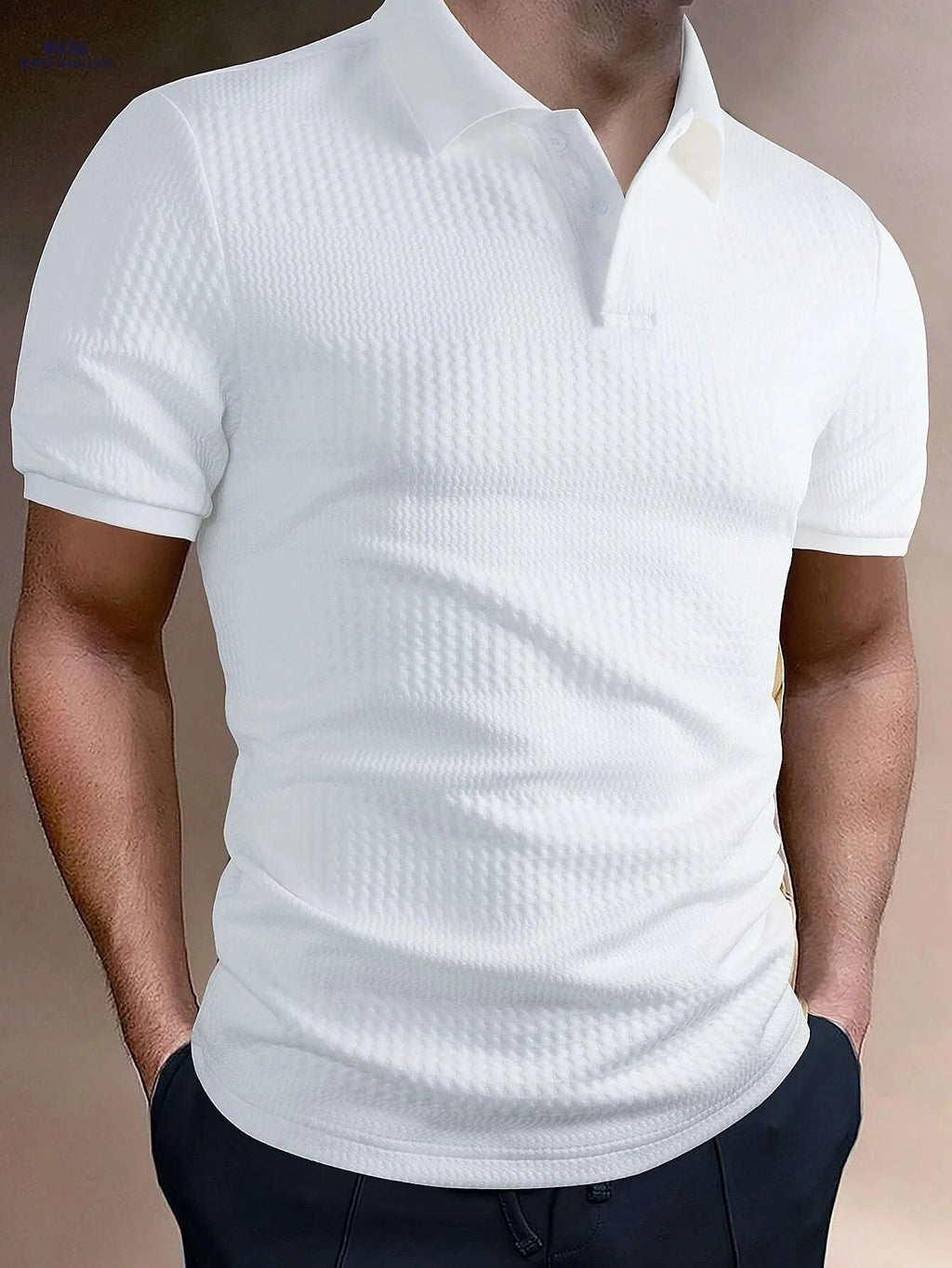 Men's Solid Short Sleeve Golf T-Shirt - Casual Summer Style   OAXG 
