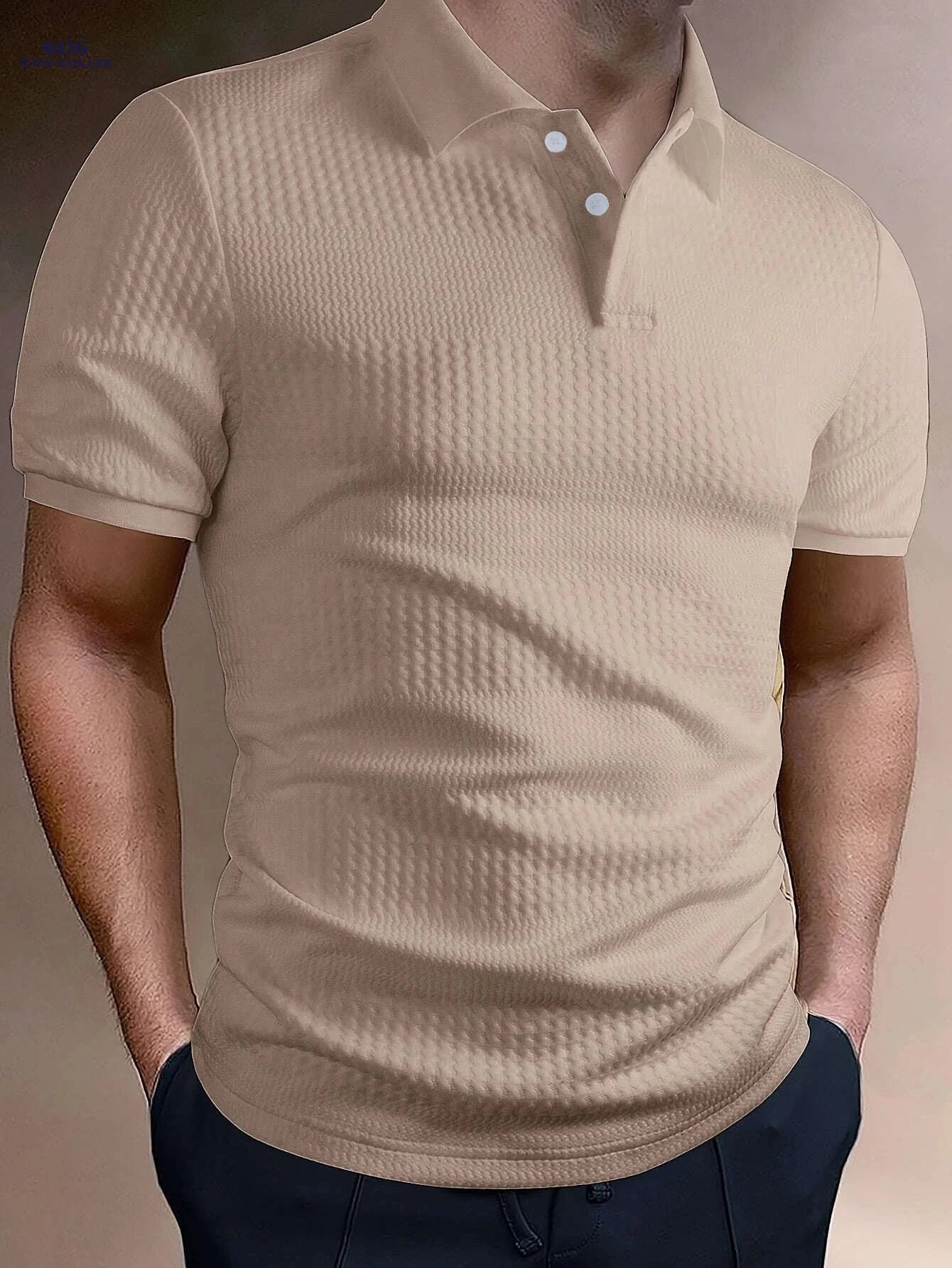 Men's Solid Short Sleeve Golf T-Shirt - Casual Summer Style   OAXG 