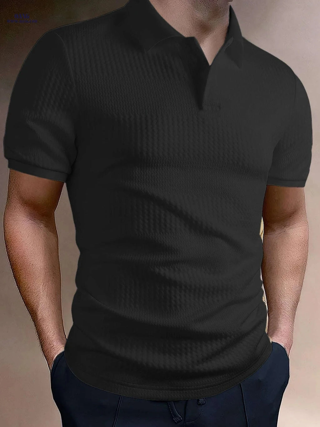 Men's Solid Short Sleeve Golf T-Shirt - Casual Summer Style   OAXG 