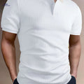 Men's Solid Short Sleeve Golf T-Shirt - Casual Summer Style   OAXG 