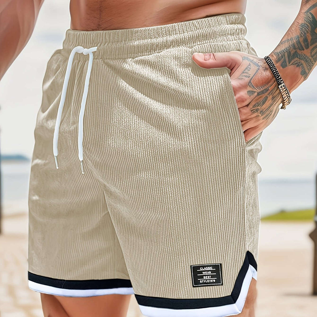 Men's Sport Casual Corduroy Shorts - Breathable & Flexible Fit   OAXG 