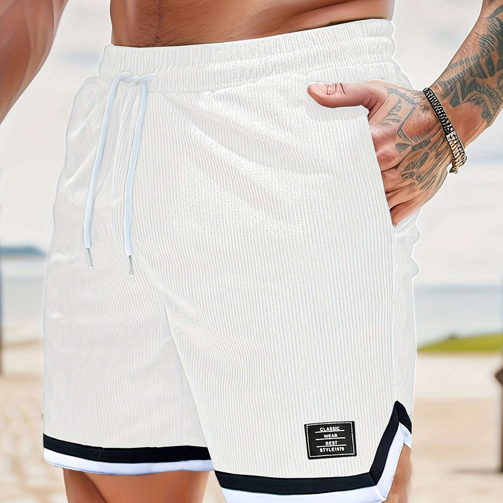 Men's Sport Casual Corduroy Shorts - Breathable & Flexible Fit   OAXG 