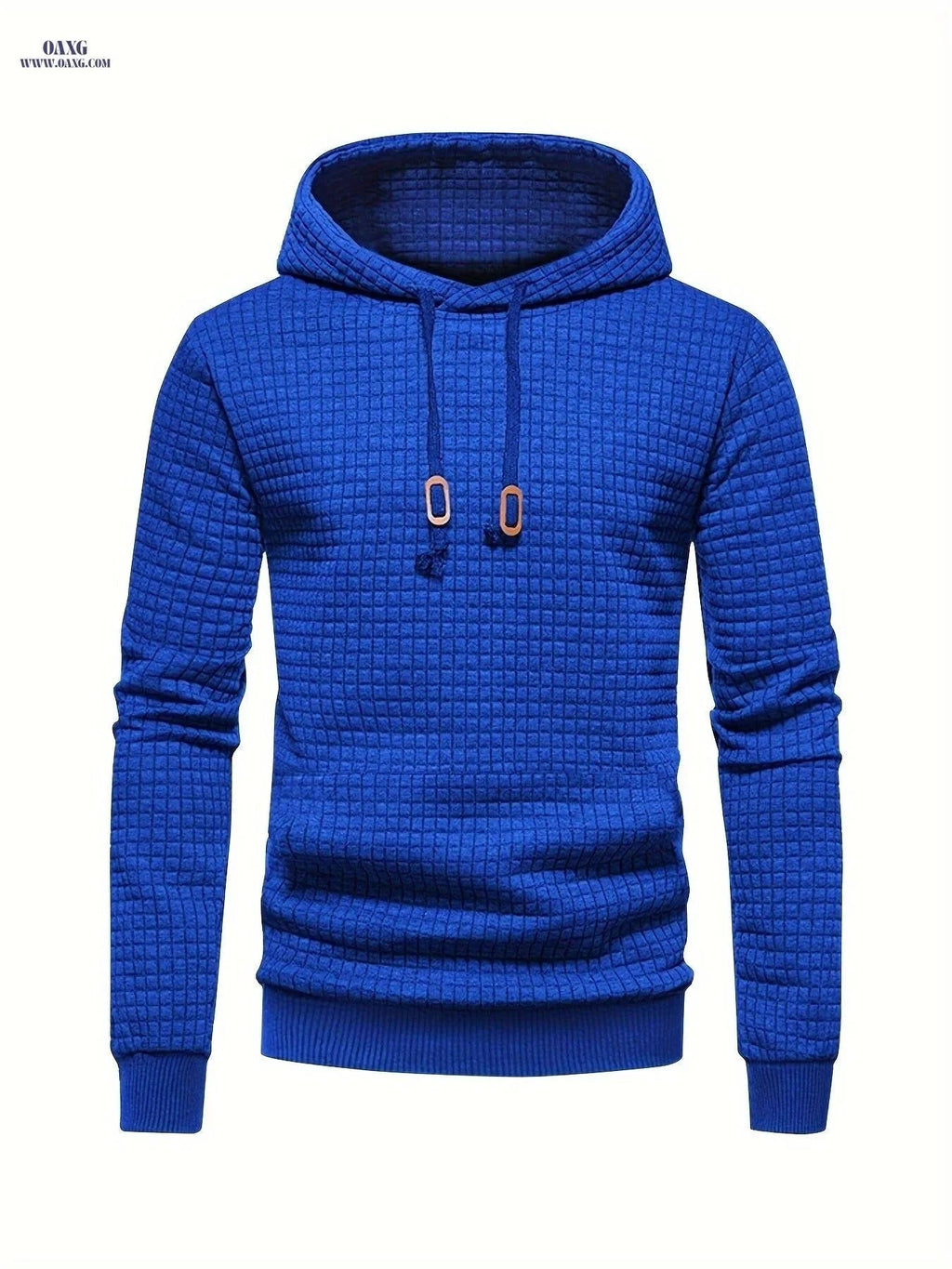 Men's Sports Sweatshirt - Regular Fit, Hooded, Stretchy Polyester   OAXG Grey / FR S