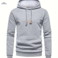 Men's Sports Sweatshirt - Regular Fit, Hooded, Stretchy Polyester   OAXG Grey / FR S
