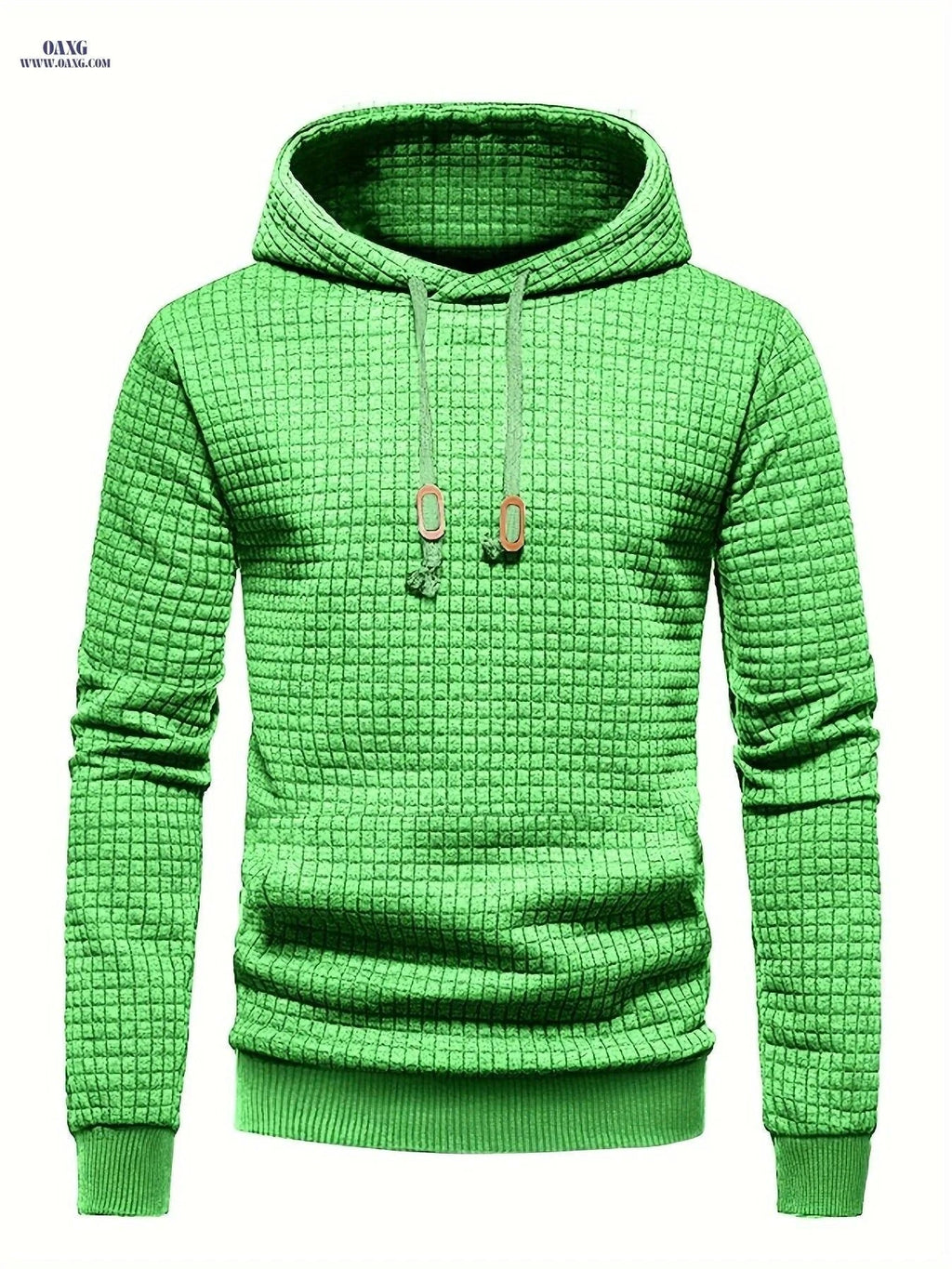Men's Sports Sweatshirt - Regular Fit, Hooded, Stretchy Polyester   OAXG Grey / FR S