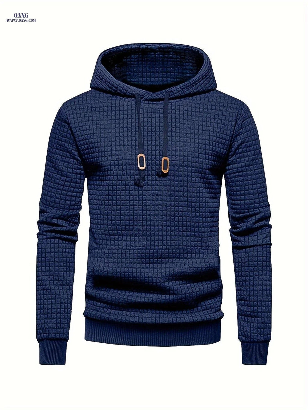 Men's Sports Sweatshirt - Regular Fit, Hooded, Stretchy Polyester   OAXG Grey / FR S