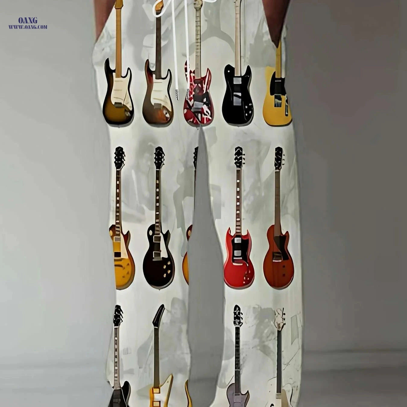 Men's Straight-Leg Sports Pants - Casual All Over Print Design   OAXG Mixed Color / M