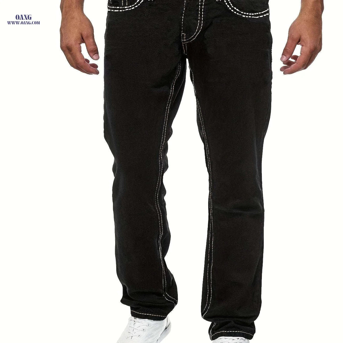 Men's Stretch Slim Fit Jeans - Comfortable Denim for All Seasons   OAXG 