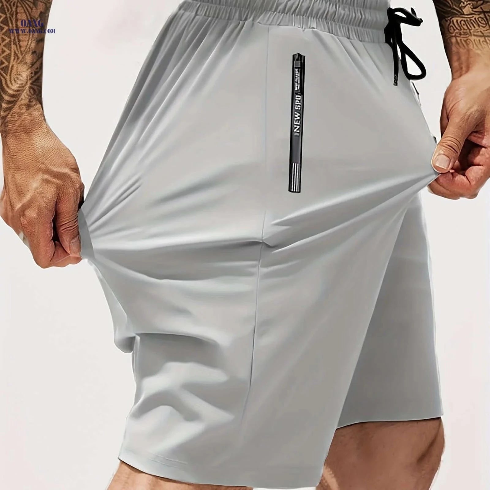 Men's Stretchy Breathable Shorts - Gym, Jogging & Casual Wear   OAXG Black / FR S