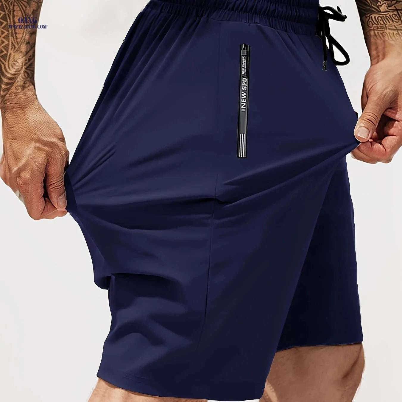 Men's Stretchy Breathable Shorts - Gym, Jogging & Casual Wear   OAXG Black / FR S