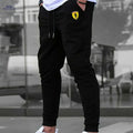 Men's Stretchy Jogger Pants - Athletic Fit with Zipper Pockets   OAXG 