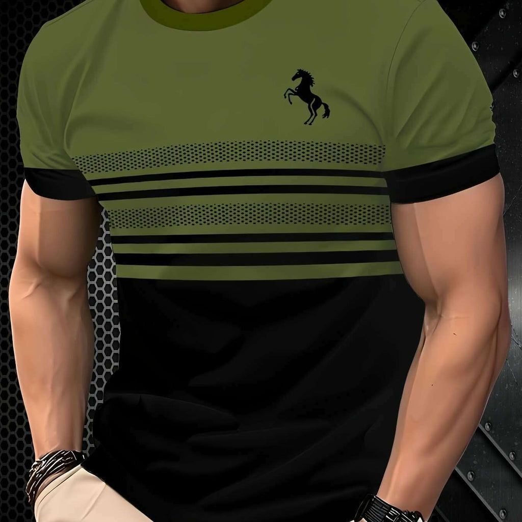 men-s-striped-horse-3d-print-t-shirt-casual-crew-neck-sportswear-oaxg-TNX