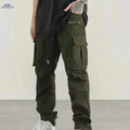 Men’s Stylish Cargo Pants - Casual Fit for Spring and Autumn Wear   OAXG 