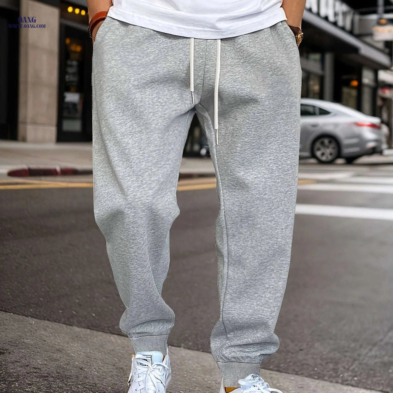 Men's Stylish Drawstring Sweatpants - Casual Comfort for Everyday Wear   OAXG 