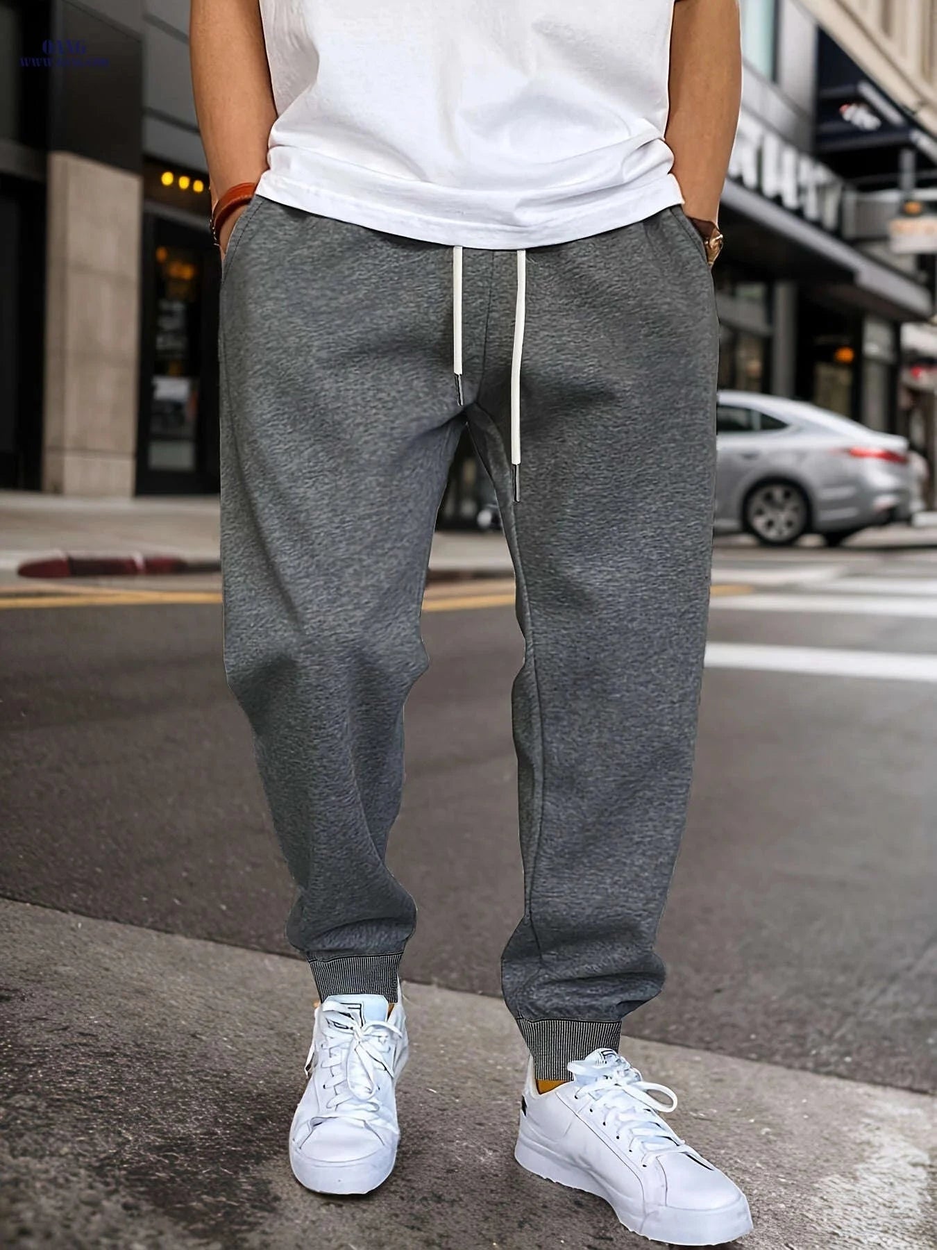Men's Stylish Drawstring Sweatpants - Casual Comfort for Everyday Wear   OAXG 