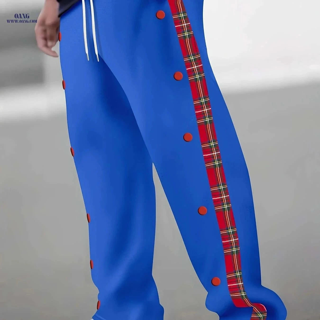 Men's Stylish Long Pants with Side Stripes - Comfortable Casual Wear   OAXG Black / FR S