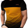 Men's Stylish Polyester T-Shirt - Casual Round Neck, Machine Washable   OAXG Black / S