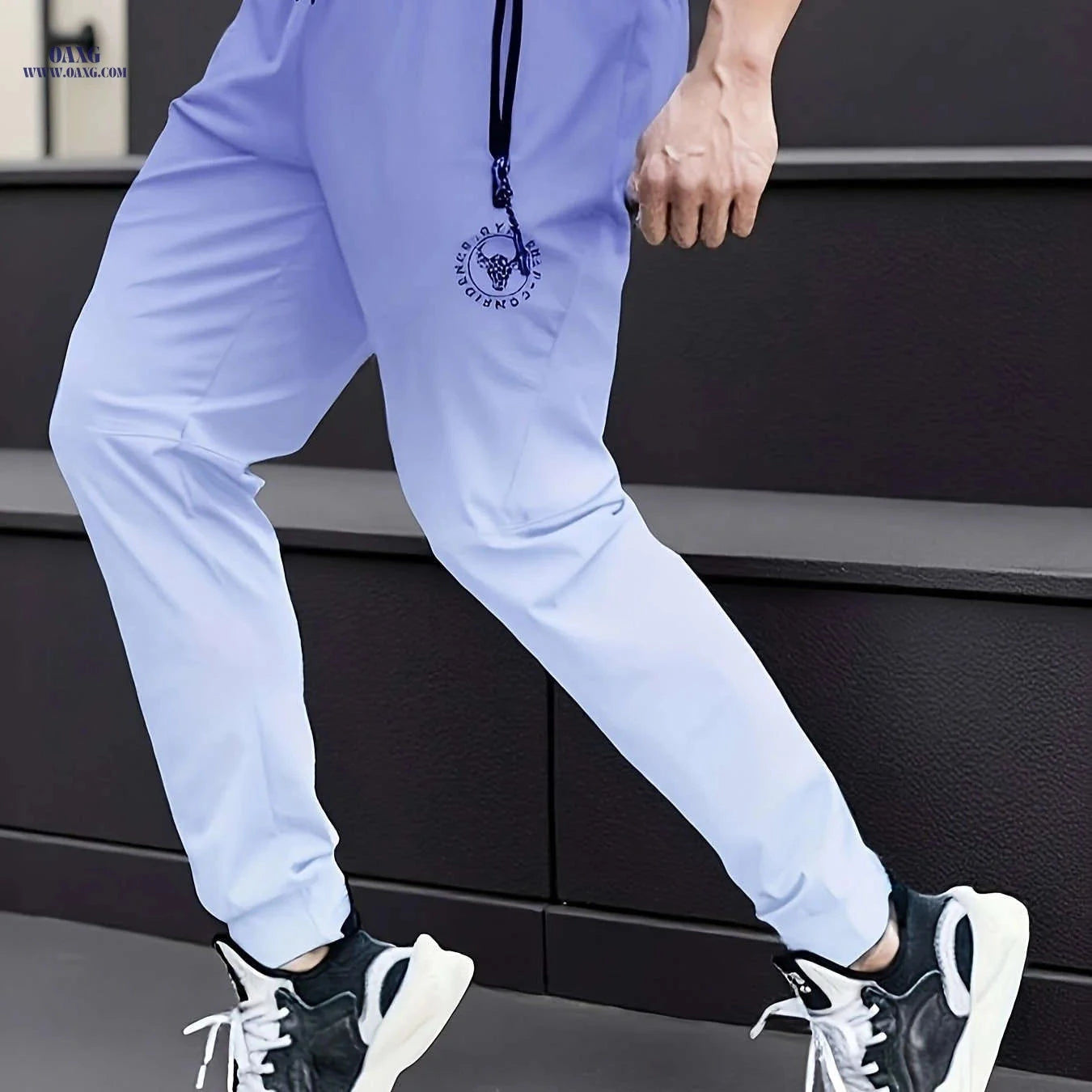 Men's Stylish Sports Running Pants - Casual Fit for Spring/Fall   OAXG 