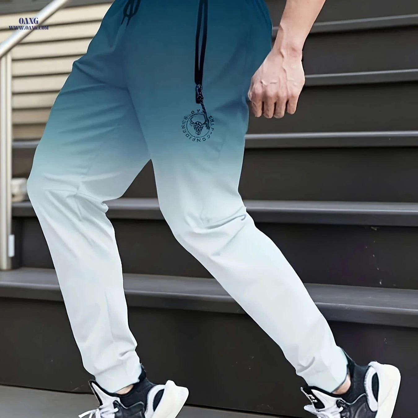 Men's Stylish Sports Running Pants - Casual Fit for Spring/Fall   OAXG 