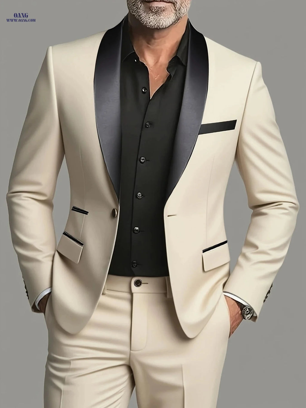 Men's Suit Set - 2pc Blazer and Trousers for Business Events   OAXG 