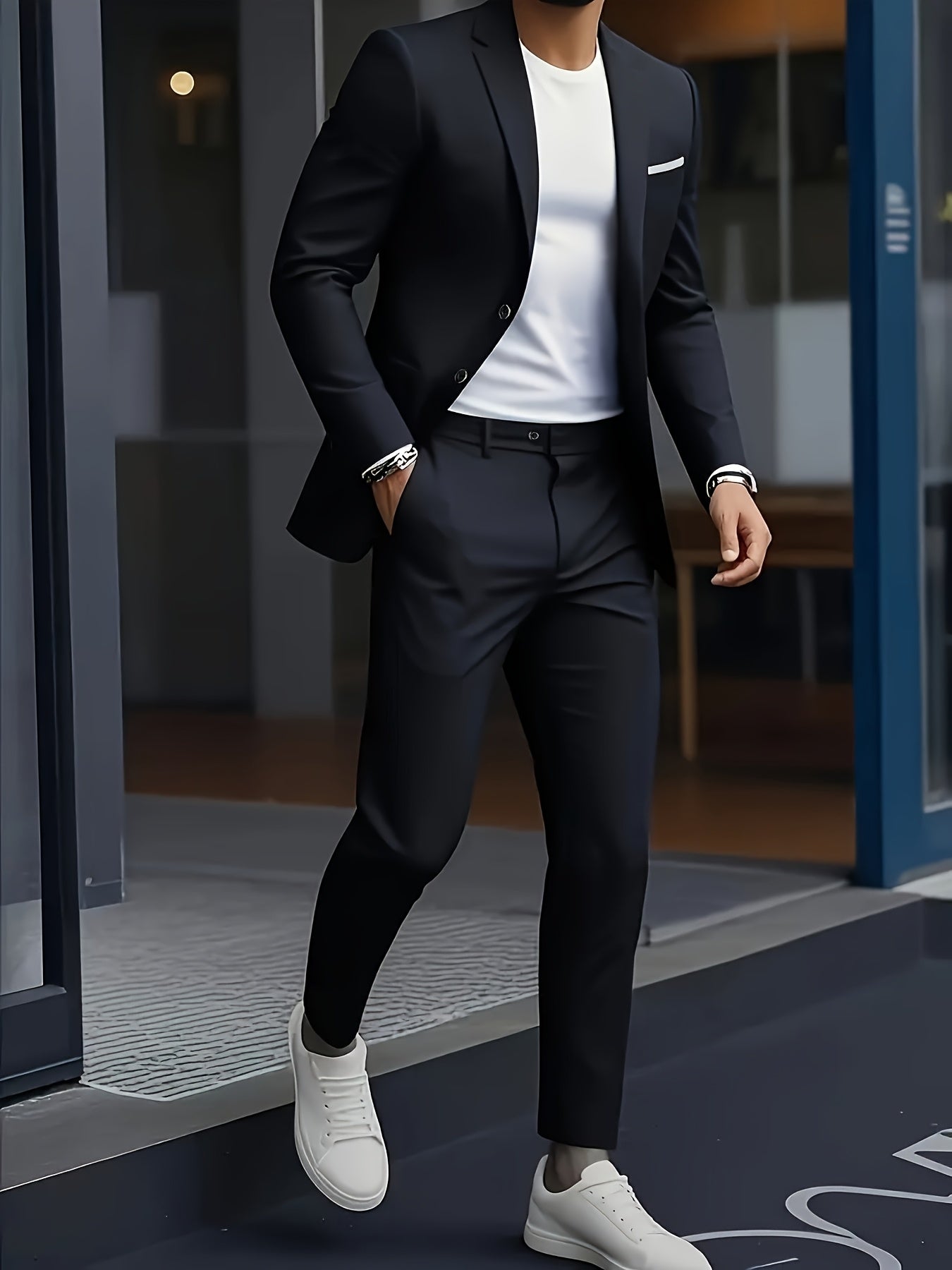 Men's Suit Set 2pcs - Fashion Jacket and Trousers for Weddings   OAXG 