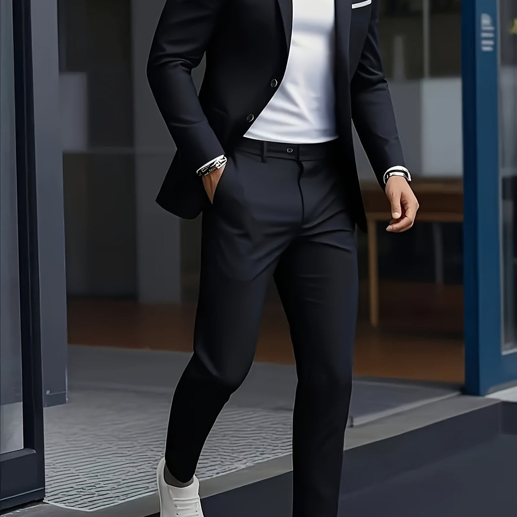 Men's Suit Set 2pcs - Fashion Jacket and Trousers for Weddings   OAXG 