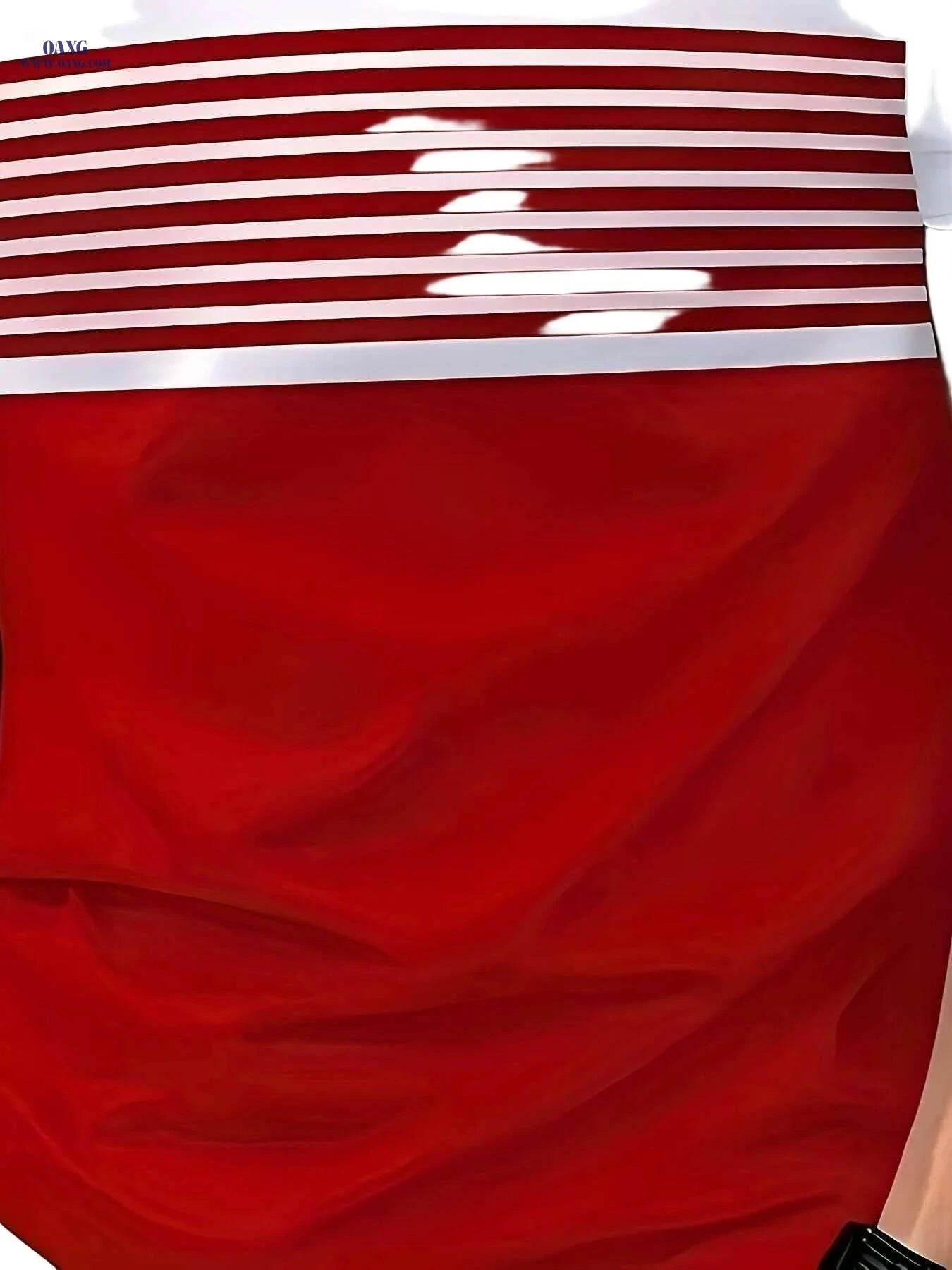 Men's Summer 3D Striped T-Shirt - Casual Oversized Short Sleeve   OAXG 