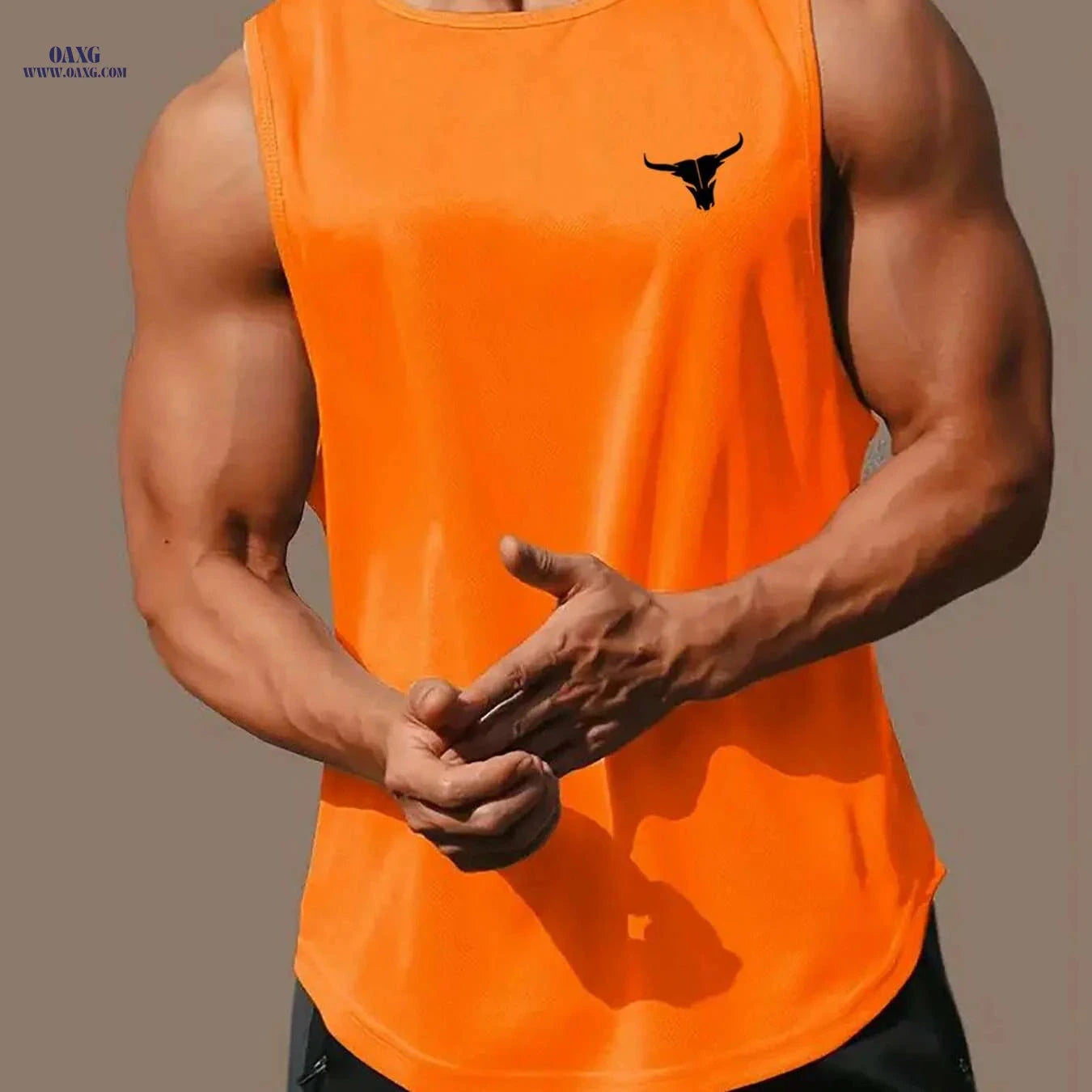 Men's Summer Athletic Tank Top - Breathable, Loose Fit Gym Shirt   OAXG 