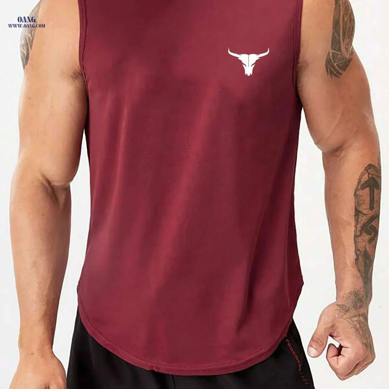 Men's Summer Athletic Tank Top - Breathable, Loose Fit Gym Shirt   OAXG 