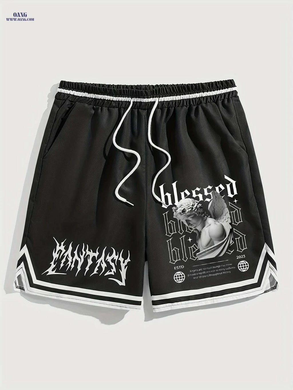 Men's Summer Casual Shorts - Breathable Drawstring Sports Wear   OAXG 