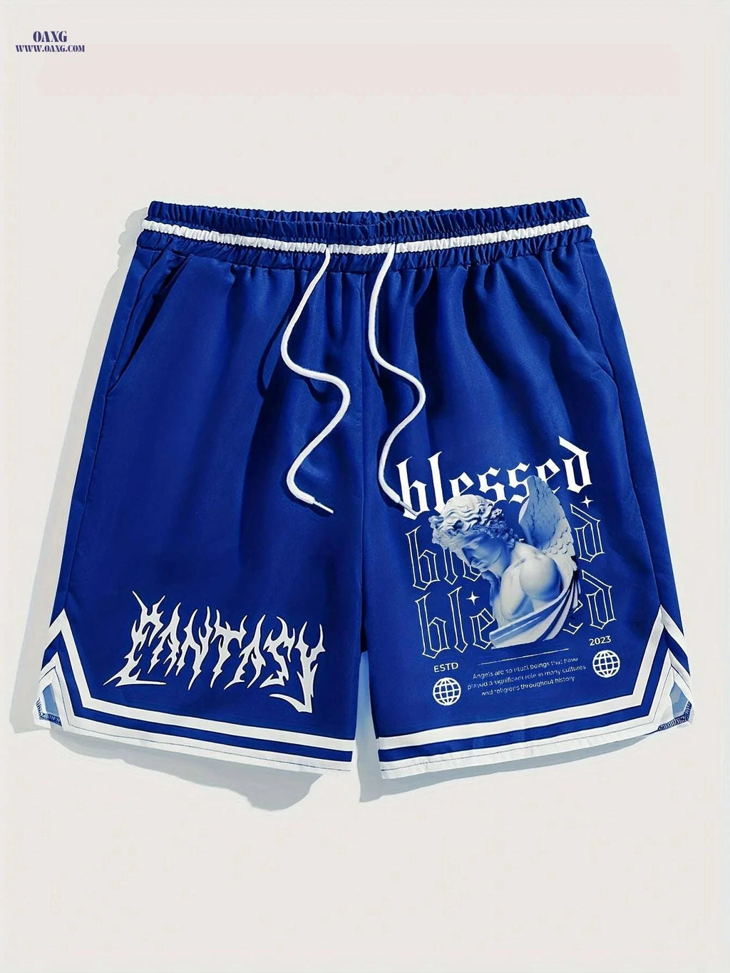 Men's Summer Casual Shorts - Breathable Drawstring Sports Wear   OAXG Black / S